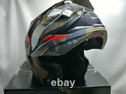 Scorpion Exo-at950 Casque Modulaire Dual Sport Sand/grey/black Sz Small