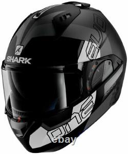 Shark Evo-one 2 Slasher - Casque Modulaire Flip-up -matte Black/grey/white -x-large