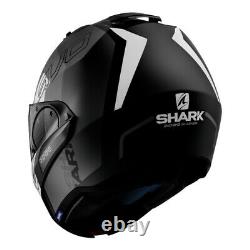 Shark Evo-one-2 Slasher Matte Casque Noir-gris-blanc