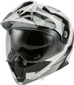 Sommet D'odyssey Fly Racing Casque Modulaire Full-face Noir/blanc/grey Petit