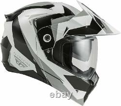 Summit D'odyssey Fly Racing Casque Dual Sport Modulaire Noir/blanc/gray
