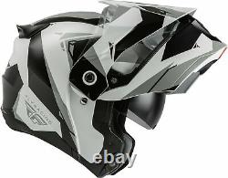 Summit D'odyssey Fly Racing Casque Dual Sport Modulaire Noir/blanc/gray